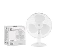 Genérico Ventilador de pie Ultra Silencioso EMMA | Envio 24h | 45 W | Bajo Consumo | Alta Potencia en 3 velocidades | Altura Modulable | 3 Aspas Duales | Pedestal - Ligero y Resistente (Blanco Mesa)