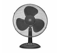 Genérico Ventilador de pie Ultra Silencioso EMMA | Envio 24h | 45 W | Bajo Consumo | Alta Potencia en 3 velocidades | Altura Modulable | 3 Aspas Duales | Pedestal - Ligero y Resistente (Negro Mesa)