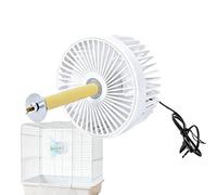 Generico Ventilador de refrigeración para pájaros, 2 velocidades, flujo de aire silencioso | Parrot Cage Cooling Fan for Cockatiels Lovebirds Conures Parrots Cats Canaries Parakeets