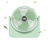 Genérico Ventilador de Sobremesa para Oficina | Portátil con Batería Regulable y Recargable | Ventilador Personal de Escritorio para Refrescar | para Habitación Salón Estudio Escuela Viaje Aire Libre