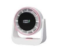 Genérico Ventilador de Sobremesa - Ventilador Portátil con Batería LED Recargable | con Control Táctil para Dormitorio,para Salón, Dormitorio, Cocina, Baño, Hogar, Viajes, Senderismo, Playa