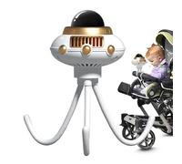 Genérico Ventilador De Sujeción Para Cochecito | Pulpo Espacial Ventilador Sin Aspas para Silla de Coche - Accesorios Para Cochecitos Y Uso En El Hogar O Viajes