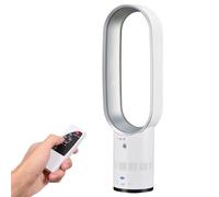 Genérico Ventilador de torre de 25.6" con control remoto, sin aspas, con varias velocidades, temporizador de 120 min, giro de 90°, inclinación de 45°, portátil para casa, oficina o habitación