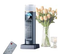 Generico Ventilador de torre oscilante 6 velocidades, mando a distancia con | Ventiladores de torre que soplan aire frío para interiores casa salón cocina estudio oficina escuela caliente