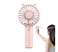 Genérico Ventilador De Viaje Manual | Mini Ventilador De Mano Portátil | Manual Portátil Mini USB Recargable Personal De Escritorio Silencioso Con Fuerte Flujo De Aire Para Exteriores