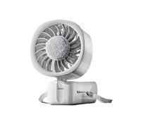 Genérico Ventilador de viaje - Pantalla LED, Plegable, Recargable, Ajustable | Mini Ventilador Portátil | para Viajes en Verano, Excursiones, Playa, Escritorio, Hogar