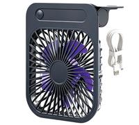 Generico Ventilador magnético para crucero, 4-Speed Ultra-Slim Rechargeable Wind Blower,Small Table Fan | for Cruise Travel Camping Beach Vacation Bedroom Hotel Sleeping