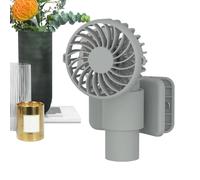 Genérico Ventilador Manual Portátil - Ventilador Recargable Con Sujeción Para Paraguas De Mano,USB Ajustable y Recargable, Solución para Clima Caluroso en Exteriores: Viajes, Transporte y Senderismo