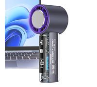 Genérico Ventilador Manual Recargable - Ventilador De Mano Portátil | Pantalla LED 100 Velocidades Enfriador De Aire | Personal Pequeño Para Mujeres Para Senderismo Viaje De Voyag