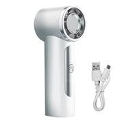 Generico Ventilador manual refrescante | Abanico personal recargable de viaje aire potente,portátil silencioso para maquillaje al aire libre, bodas y deportes