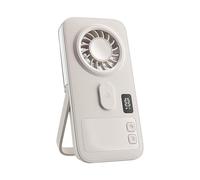 Genérico Ventilador Mini Recargable Pantalla Digital Silenciosa | Ventilador de mesa refrescante portátil de niebla Para casa dormitorio interior exterior camping pesca
