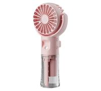 Generico Ventilador Nebulizador Portátil, Ventilador Manual Personal - Refrescante de Aire con Nebulizador 4 Velocidades USB Recargable para Hombre Mujer Adultos Casa