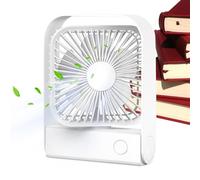 Genérico Ventilador Oscilante Pequeño | 4 Velocidades Plegable Portátil | Ventilador de Mesa Plegable Oscilante de 90 Grados - para Escritorio, Viaje, Camping, Dormitorio, Residencia, Cabecera