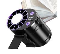 Generico Ventilador personal de vida, dispositivo de refrigeración portátil recargable USB con 100 velocidades, ventilador de enganche en la cintura - Para casa, oficina, gimnasio, correr, jardinería