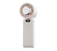Generico Ventilador personal portátil recargable - Ventiladores portátiles de viaje - Enfriador de aire silencioso plegable 180° con pantalla LED, 100 velocidades ajustables, batería de 3600 mAh y