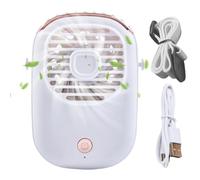 Genérico Ventilador Personal | Silencioso Portátil Personal Recargable | Ventilador Eléctrico Refrigerante de Cuello para Verano | Para Exteriores Hogar Deportes Viajes Pesca Niños Hombres Mujeres