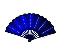 Genérico Ventilador plegable para festival,Ventilador de mano LED | Abanico plegable iluminado para festivales,Accesorios portátiles, ventilador plegable multiusos para actuaciones, danza del vientre