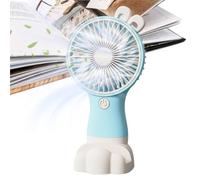 Genérico ventilador portátil a mano, soplador manual de 3 velocidades, ventilador ajustable plegable y ligero, para hombres mujeres viaje al aire libre senderismo concierto playa camping casa oficina