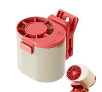 Genérico Ventilador portátil con clip - Aparato silencioso de verano de 7,2 x 9 x 6,5 cm, Enfriador personal con abrazadera, 1000 mAh recargable para desplazamientos en coche, camping, playa |