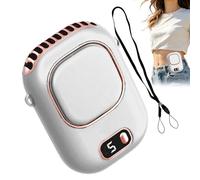 Genérico Ventilador Portátil Con Clip - Dispositivo Refrigerante Portátil Silencioso Sin Aspas De 5 Velocidades | Ventilador Personal De Cintura Con Clip,Exteriores Senderismo Camping Playa