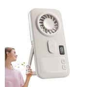 Genérico Ventilador Portátil con Niebla - De Mano Funciona con Pilas Diseño Delgado,Ventilador Personal Ultra Fino,Para Hogar Dormitorio Interior Exterior Verano Camping Playa