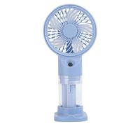 Genérico Ventilador Portátil con Niebla | Ventilador Plegable Portátil de Viaje | 3 Velocidades para Pique Nique Camping Jardín Relajación Exterior