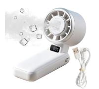 Genérico ventilador portátil de mano - 3600 mAh recargable plegable de 5 velocidades, mini ventilador de escritorio de mano - para al aire viaje playa camping deportes oficina trabajo dormitorio
