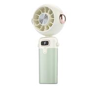 Genérico Ventilador portátil de mano | Recargable USB Ventilador de bolsillo refrescante | Diseño Personal Silencioso Plegable para Verano Playa Camping Oficina Bebé