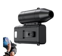 Generico Ventilador portátil de vida - con luz, portátil, recargable, flujo de aire potente, 6 velocidades | Ventilador personal con clip para camping, senderismo, escalada, actividades