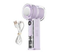 Genérico Ventilador Portátil Mano - Mini Ventilador Transparente, 100 Velocidades, Recargable USB | Ventiladores Personales Para Hogar Oficina Viaje Pique Nique Camping Al Aire Libre Hombres Mujeres