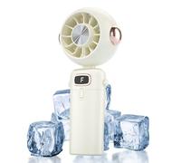 Genérico Ventilador Portátil Mini Portátil Recargable USB Diseño Personal Silencioso Plegable para Verano Playa Camping Oficina Bebé