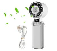 Generico Ventilador portátil mini ventilador de cuello de aire frío | Ventilador personal de mano para viajes, playa, vacaciones, camping, entrenamiento, oficina, trabajo, habitación