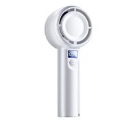 Generico Ventilador portátil recargable - Radiador de aire personal portátil, ventilador a batería | Mini refrigerador silencioso de 5 velocidades con pantalla digital para viajes, uffic