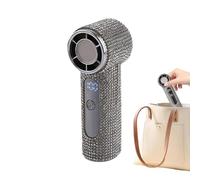 Generico Ventilador portátil | Rechargeable Fan - USB Rechargeable Digital Display Quiet, For Travel Outdoor Camping Beach Car Sports Gym Summer Home Office Work Women