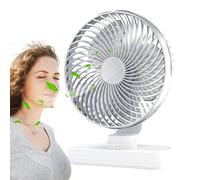 Genérico Ventilador Portátil | Ventilador Personal Oscilante para Mesa | Aire Portátil Larga Autonomía, Dispositivo Refrescante Ultraligero para Mesa de Noche Estudio Playa Camping
