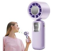 Genérico Ventilador Portátil - Ventilador Portátil De Mano | Cuello Pequeño Plegable Usb Para Camping | Con Para Mujeres Hombres | Ventilador De Mano Recargable Por Usb Para Viajes, Exterio