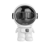 Genérico Ventilador sin aspas para dormitorio - Diseño Astronauta recargable para mesa, ventilador sin aspas portátil ligero eléctrico para oficina, dormitorio, cocina, dormitorio, casa y estudiantes