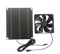 Genérico Ventilador Solar De Extracción Para Refugio | Ventilador De Construcción De 30W Energía Solar - Solución De Refrigeración De Aire Silenciosa De Pared Para Vehículo Recreativo, Baño,
