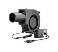 Genérico Ventilador Soplador - Ventilador Ajustable Inflable de 12V con Control de Velocidad - Soplador De Aire Para Barbacoa - Para Estufa Leña Chimenea Parrilla Forja Camping Cocina Exterior