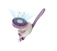 Generico Ventilador USB recargable - Ventilador portátil recargable, 3-Speed Foldable Cooling - Funny Watch Outdoor Small Fans For Kids Summer Indoor Home School Classroom Travel Holiday Vacation
