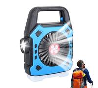 Generico Ventiladores De Camping Para Tiendas,Dispositivo De Enfriamiento Recargable - Ventilador De Camping Con Luz | Para Camper Van Rv Viaje Al Aire Libre Coche Playa Casa Camión