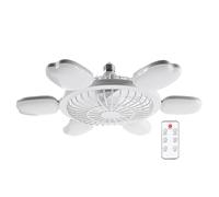 Genérico Ventiladores Enroscables Para Portalámparas | Luz De Ventilador Regulable Con Mando A Distancia | Iluminación Multifuncional Para Cocina Y Ventilación Interior
