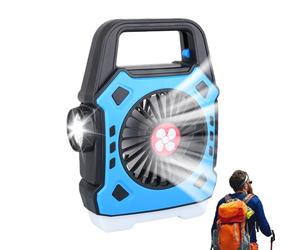 Genérico Ventiladores Para Carpa - Equipo de Enfriamiento Portátil Recargable con Luz | Ventilador para Acampada - para Furgoneta Autocaravana Coche Exteriores Viajes Playa Casa