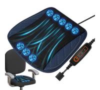 Genérico Ventilated Seat Cover, 17.32x17.32 Inches Car Seat Cooler Pad with Fan - 3 Adjustable Speed, Anti-Sweat, Ventilated and Breathable Cooling Automotive Accessories for Driving