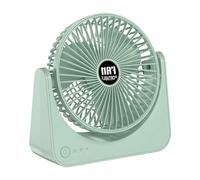 Genérico Ventilateur De Table - 3 Vitesses Rechargeable Silencieux, Puissance De Refroidissement Optimale | Batterie 3000 MAh | Pour Maison Bureau Camping Voyage Pêche Usage Domestique Extérieur