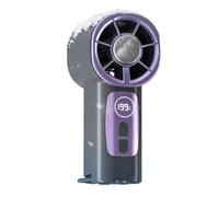 Genérico Ventilateur De Voiture Portable Rechargeable USB LED Affichage - Mini Ventilateur À Pince Crochet 199 Vitesses Réglables Refroidisseur Compact Été Voyage Conduite Plage Bureau Silencieux