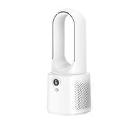 Genérico Ventilatore senza pale, ventilatore portátil USB, ricaricabile, da tavolo silenzioso, senza pale, ricaricabile USB, con luce nottur