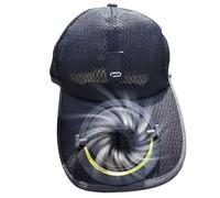 Genérico Ventilatorhut Mit Solarbetrieb - Polyester UV-Schutz Digitaldisplay USB-ladbarer Kühlhut | Einstellbare Mesh Baseballkappe Für Herren Outdoor Angeln Sport Golf Reisen Arbeit Camping Sommer