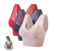 Genérico VeraCurves - Effortless Shaping Bra, Wire-Free Front Closure Sport Bra for Women, Seamless Lift & Support