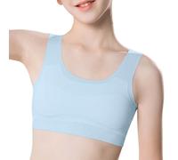 Genérico Verano Periodo Crecimiento Adolescente Sin Costuras Sujetador Niñas Escuela Secundaria Primaria Ligero Transpirable Niño Camiseta, Cómodo Sin Aros Soporte